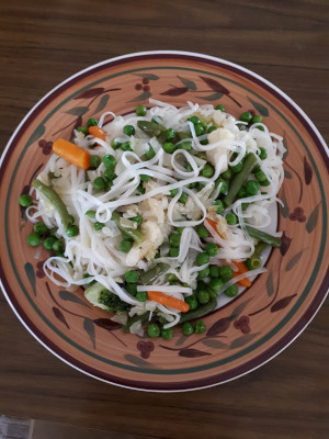 rice noodles and vegetables recipe natures trinity