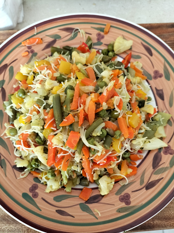 Mixed Vegetables with Traditional Rice Noodles